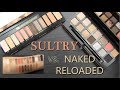 ABH SULTRY vs UD NAKED RELOADED Palette: Live Swatches, Review & Comparison