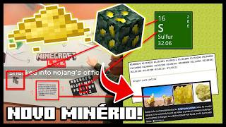 Novo Minério De Enxofre Descobriram O Teaser Do Minecraft Live