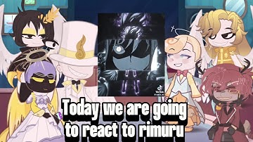 Hazbin Hotel Angels react to rimuru tempest  | Lucifer | Charlie | Gacha life 2 | slime