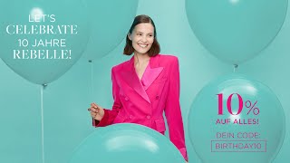 LET&#39;S CELEBRATE | 10 Jahre REBELLE! Jetzt shoppen!