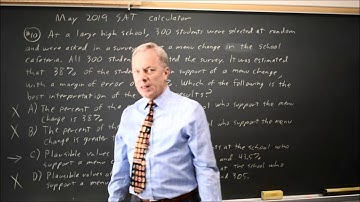 May 2019 SAT: Margin of error - question #4-10