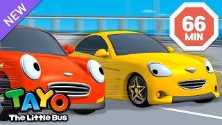 Tayo Racing Car Speed & Shine Compilation | Vehicles For Kids | Tayo Episodes | Tayo The Little Bus