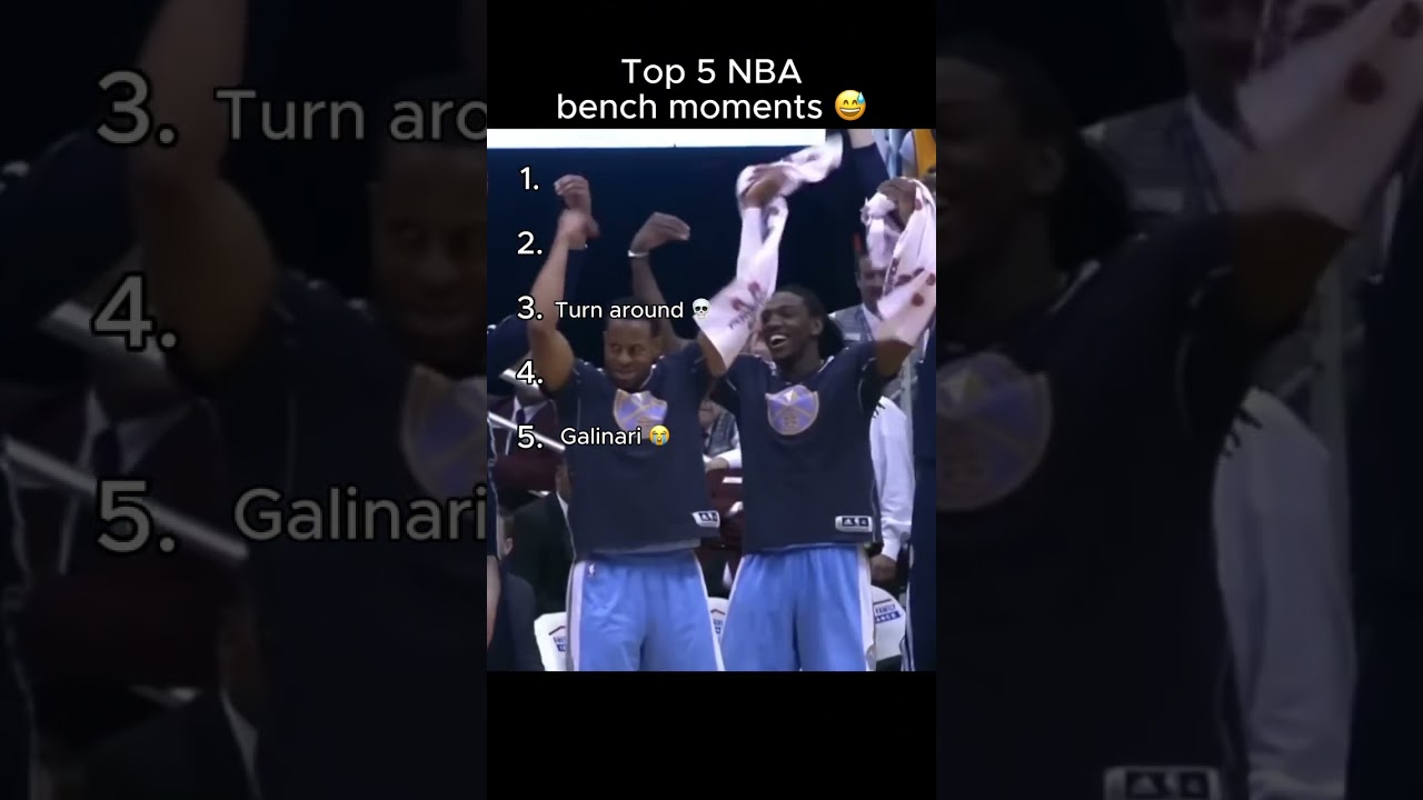 Top 5 NBA bench Moments