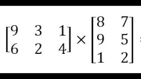 Matrix Multiplication in Excel