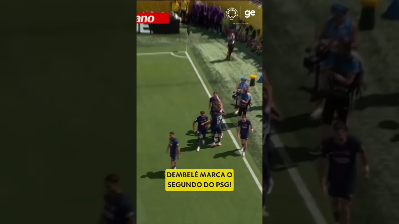 DEMBELÉ MARCA O SEGUNDO DO PSG ⚽ ⚽| PSG X REAL MADRID | #shorts | ge.globo