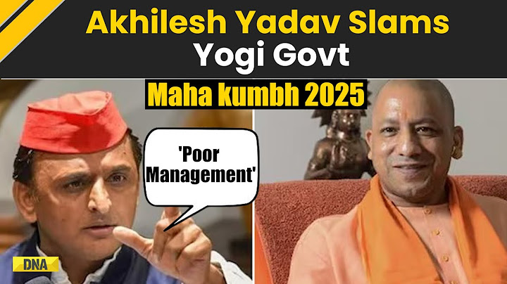 Mahakumbh 2025: Akhilesh Yadav Accuses Yogi Government Of Poor Management I Maha Kumbh Mela