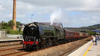 46233 Duchess Of Sutherland On The Royal Duchy At Totnes 070816