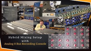 Hybrid Mixing Setup Analog 8 Bus Recording Console