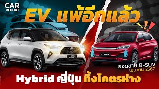 แห่ซื้อ ไฮบริดญี่ปุ่น พุ่ง! EV เหนื่อย โดนทิ้งห่างเยอะ Yaris Cross โหดจริง/ยอดขาย Bsuv 4 เดือนแรก 67