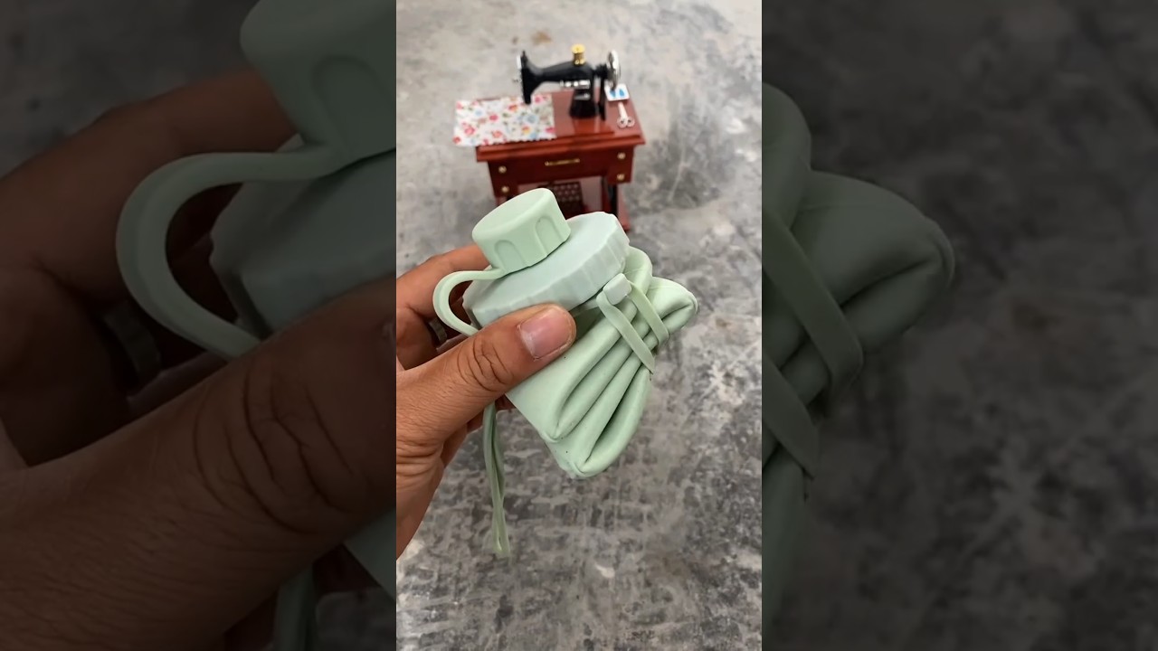 Folding Water Bottle = More Space in Your Bag! 🎒🧴