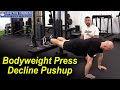 Bodyweight press decline pushup by electrum performance