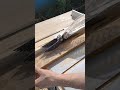 cortando filetes de 3 mm com serra de bancada Bosch  #invencoes #bosch #hobby #test