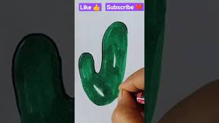 DRAWING A BUBBLE LETTER J✍️ | Lettering | DOODLE ART | HOW TO DRAW A BUBBLE LETTER J FOR BEGINNERS