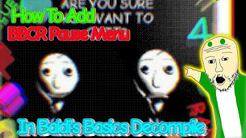How To Make Perfect Pause Menu In Your Decompile 👀🔥 / #video #baldisbasics #decompile