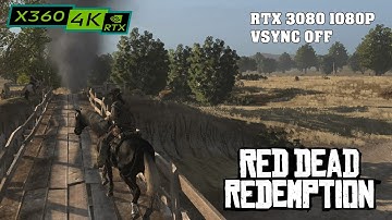 Red Dead Redemption / RTX 3080 XBOX 360 emulator / native resolution, vsync off framerate test