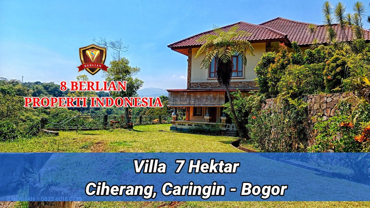 Villa MEGAH dengan 800 Pohon DURIAN view Gunung PANGRANGO, pinggir SUNGAI tidak jauh dari TOL