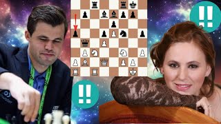 2841 Elo chess game | Judit Polgar vs Magnus Carlsen 3