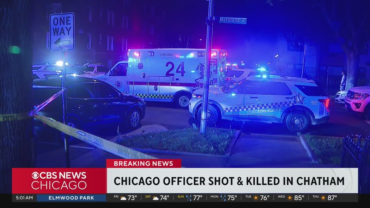Chicago police officer killed in South Side shooting - YouTube