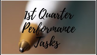 First Quarter Sample Performance Task | All Subjects | Kims TV