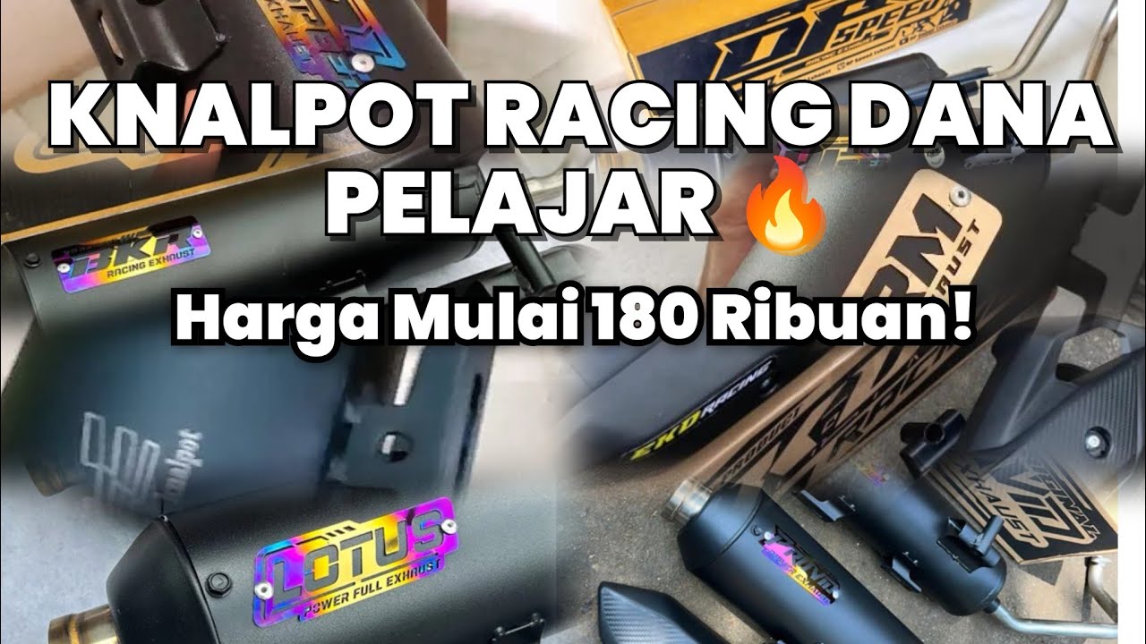 10 KNALPOT STANDAR RACING ALL MATIC DANA PELAJAR! Suara Adem, Ganteng, Gak Ganggu Tetangga 🔥