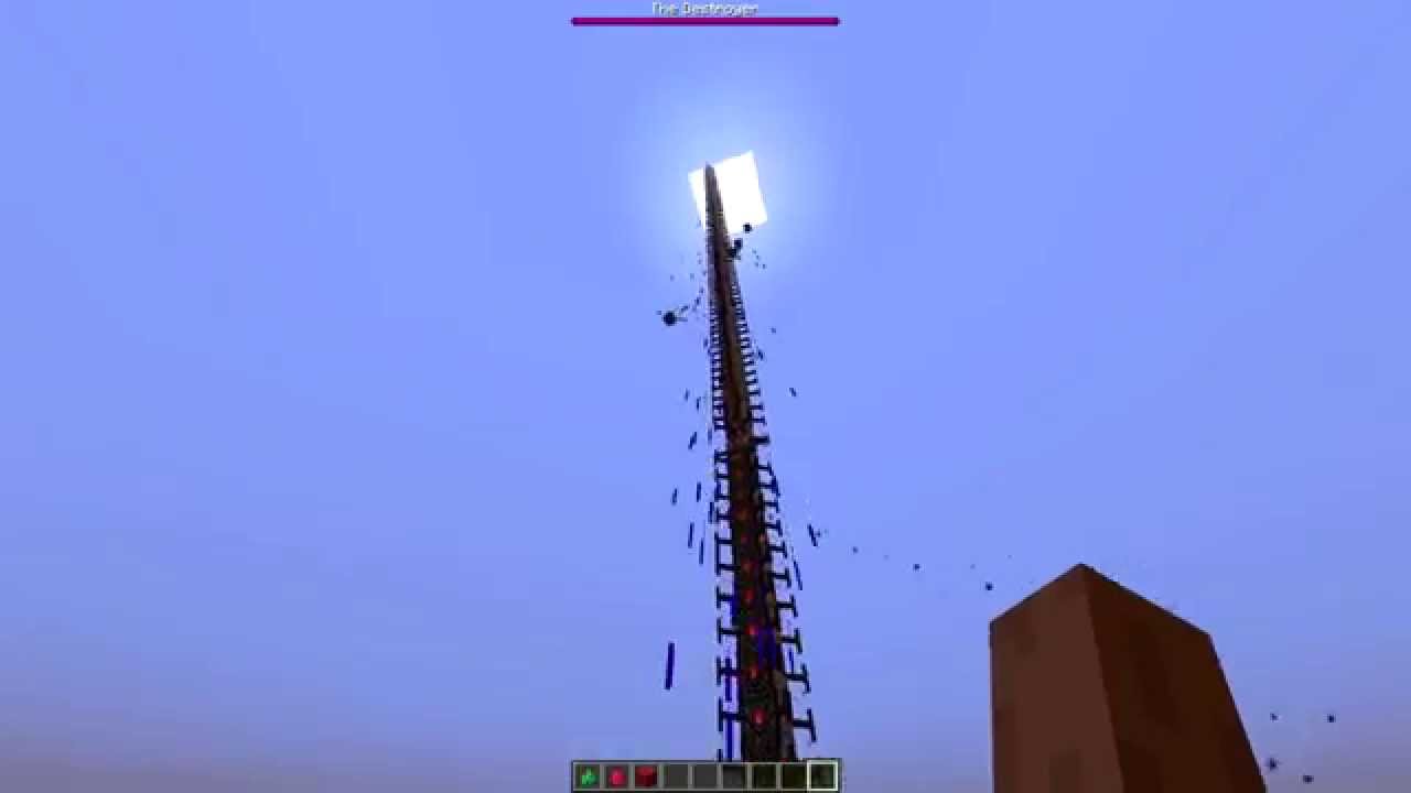 [Minecraft] My Mod Showcase #5: Terraria Destroyer launched by Malphite Ultimate