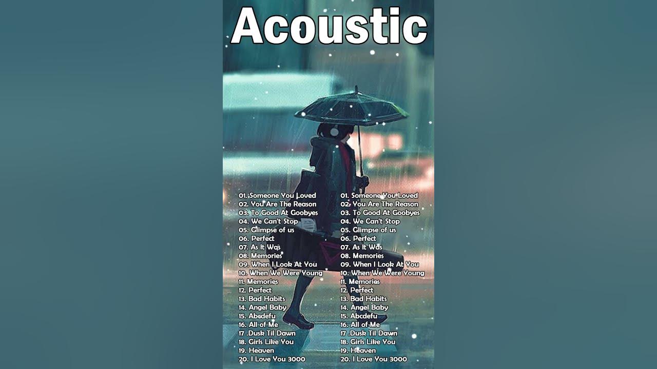 Best English Acoustic Love Songs Playlist 2023 | Soft Acoustic Cover Of Popular  - Someone You Loved