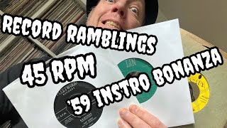 RECORD RAMBLINGS; ’59 Instro Bonanza 45 RPM