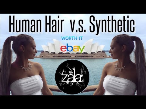 Human Hair Vs. Synthetic Hair Extensions | Ebay vs. Zala Ponytail | Worth it?