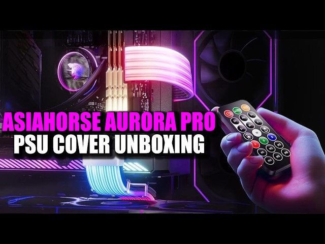 Copri Alimentatore ARGB AsiaHorse AURORA Pro 24 Pin – Compatibile Con Asus, MSI, Gigabyte, ASRock, Controller 124 Effetti