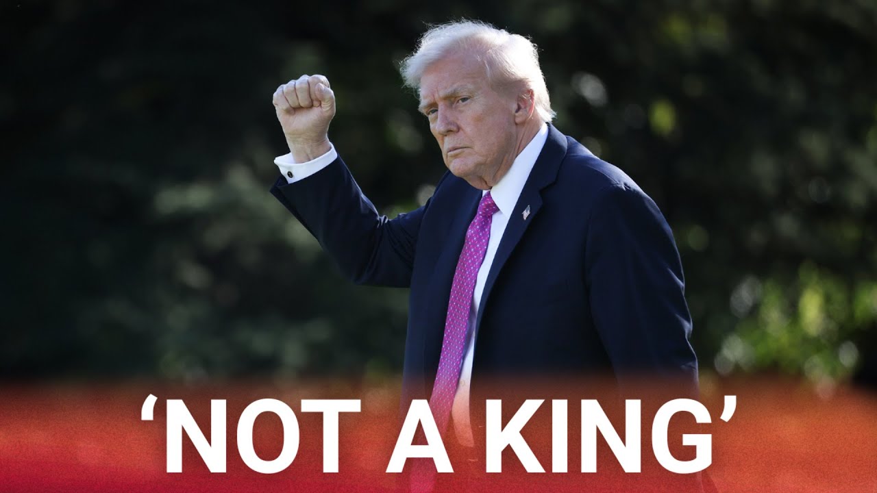 'Not a king': Donald Trump rejects the 'radical left' peremise of the No Kings protest