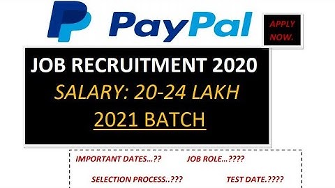 Paypal off campus drive for 2021 batch | PayPal Campus Challenge | Paypal Recruitment for 2021 batch