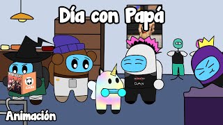 Día con papá - Among Us Animación (aXoZer, DjMaRiiO, Auron, Perxitaa, Momonkun)