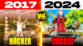 2017 VS 2024 FF HACKERS 😈 | GARENA FREE FIRE