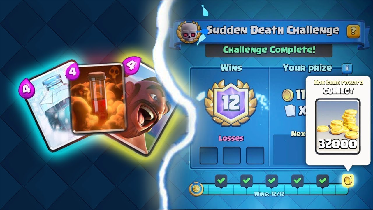 EASY 12 WINS!!! Sudden Death Challenge with Hog + Freeze + Poison