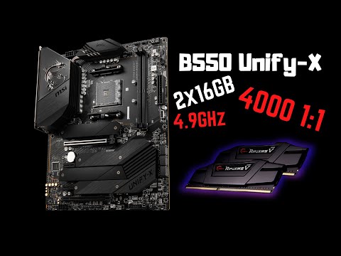 MSI B550 Unify-X Overclocks Ryzen 5 5600X Up To 4.9GHz & 32GB of RAM Up To  4000 1:1