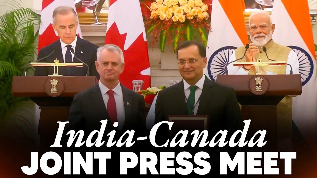 LIVE: PM Modi, PM Carney of Canada attend joint press meet at Hyderabad House, New Delhi