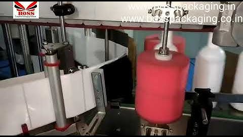 Double Side Vertical Labeling Machine For Round Bottles