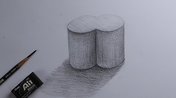 How to draw cylinder intersect face 