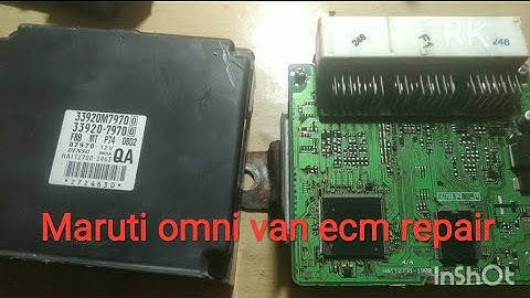 Maruti omni van ecm check light problem solved. ecm repair in hindi #marutisuzuki #hyundai #key #car