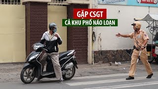 Khu phố Sài Gòn náo động, í ới gọi nhau tránh CSGT bắt xe ngược chiều