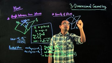 Lecture 05 3-Dimensional Geometry, Angle bw two planes, Family of Planes