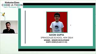 10xCoderKids Founder Felicitated as HT Code-a-thon 2021 First Prize Winner !!!