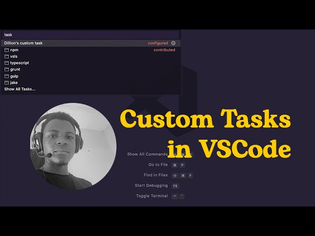 How create Custom Tasks in VSCode