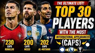 Top 30 Most-Capped Football Players Ever | International Caps Record