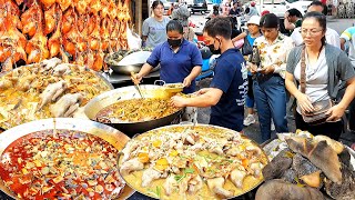 Best Cambodian Street Food  Soup Duck Chicken, Braised Cow's Intestine & More