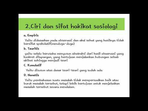 Ciri Dan Sifat Hakikat Sosiologi Youtube<script async src=