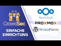 Crowdsec kostenlose absicherung einrichten fr nextcloud wordpress und proxmox