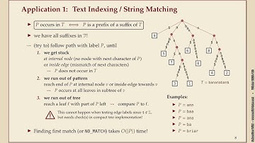 Algorithms of Bioinformatics (Winter 2025-26) 6-2 Suffix tree applications I