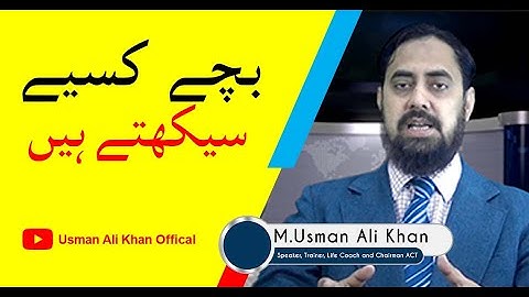 Activity Based Learning Techniques for Kids by Usman Ali Khan