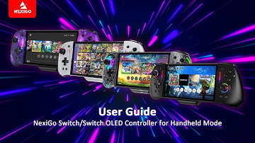 NexiGo Gripcon (Gen 2), Enhanced Switch/Switch OLED Controller for Handheld Mode, Instruction